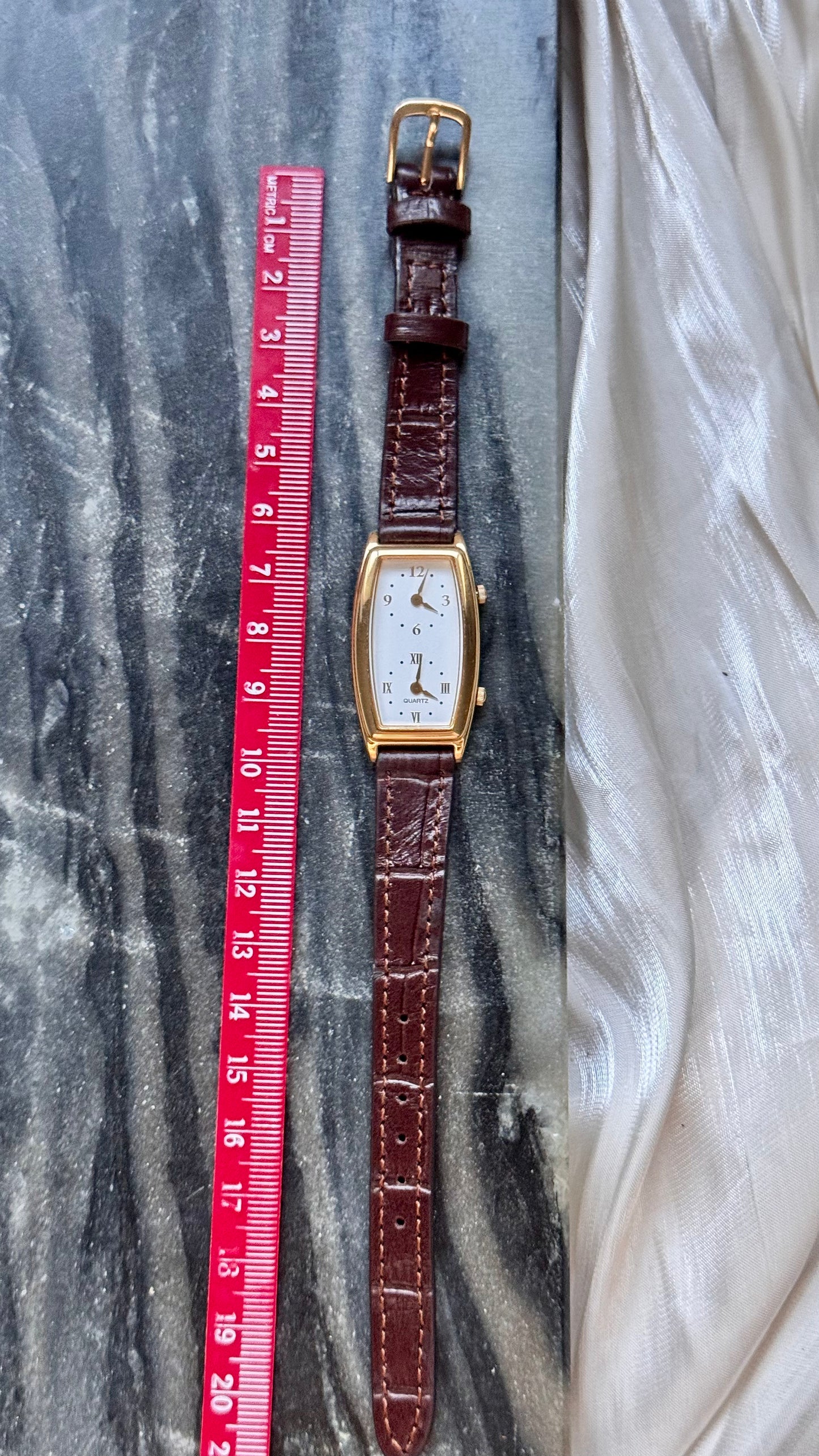 Vintage Seiko Dual Time Watch - New bespoke strap