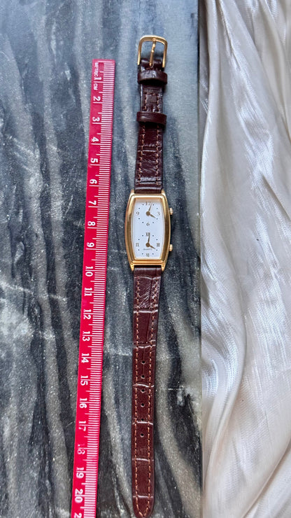 Vintage Seiko Dual Time Watch - New bespoke strap