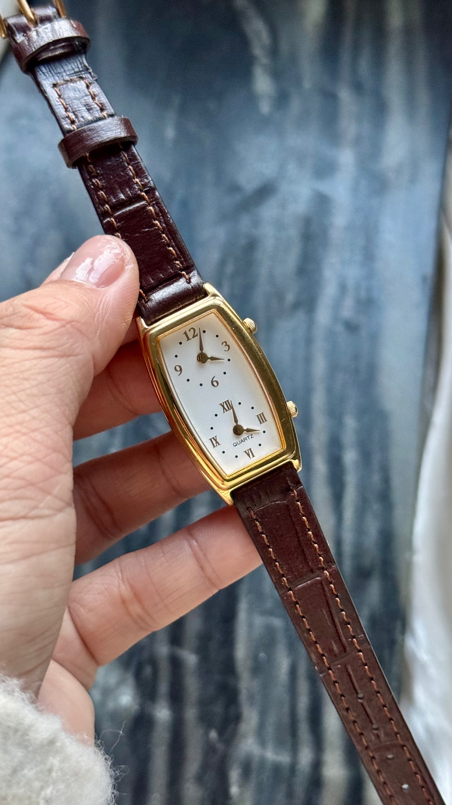 Vintage Seiko Dual Time Watch - New bespoke strap