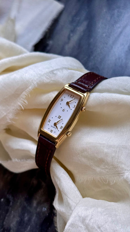 Vintage Seiko Dual Time Watch - New bespoke strap