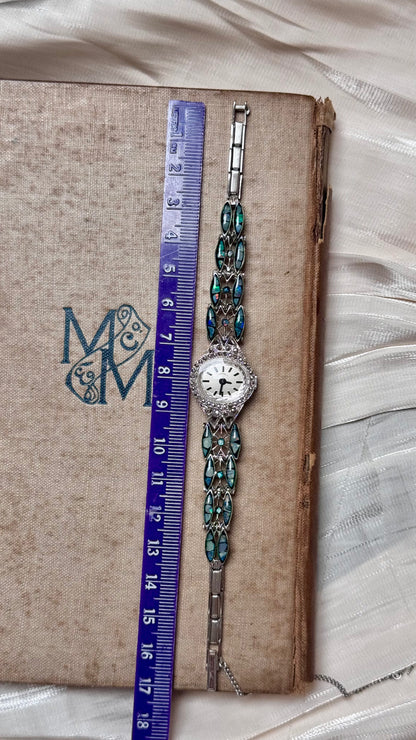 Art Deco Opal Watch 1980s - Swiss Made