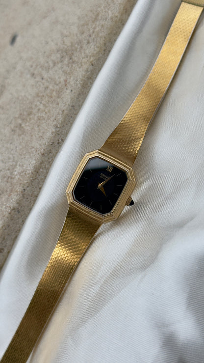 Super Rare Find Vintage Seiko Watch 1980 - 18k Gold Plated
