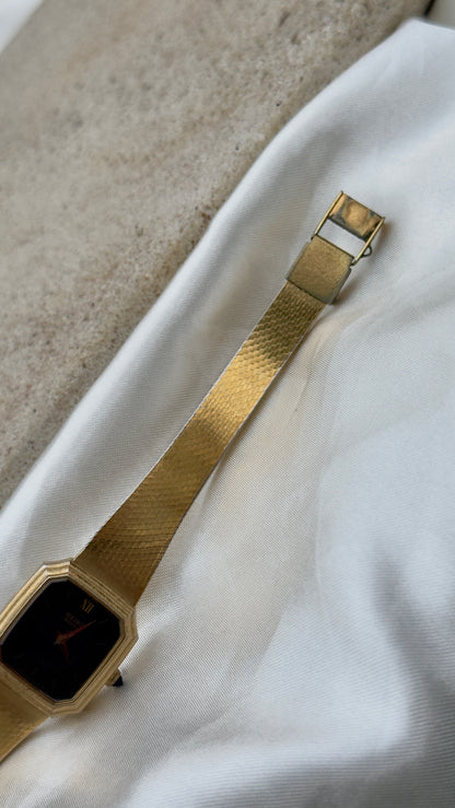 Super Rare Find Vintage Seiko Watch 1980 - 18k Gold Plated