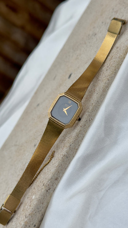Super Rare Find Vintage Seiko Watch 1980 - 18k Gold Plated