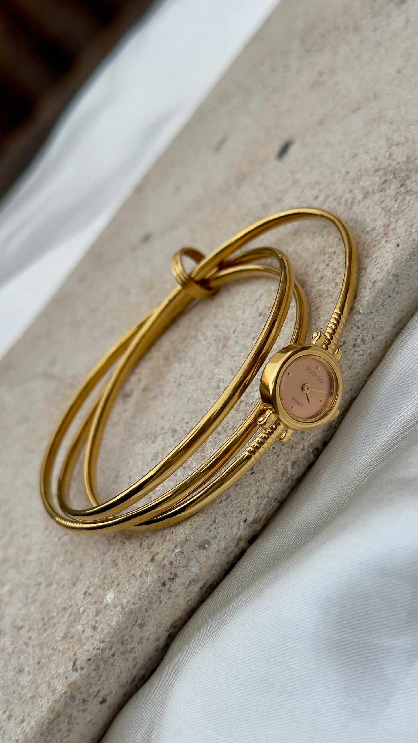 Seiko WAKO Raffinée Vintage Bangle Watch 1990s