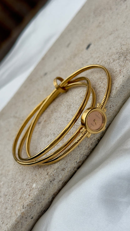 Seiko WAKO Raffinée Vintage Bangle Watch 1990s
