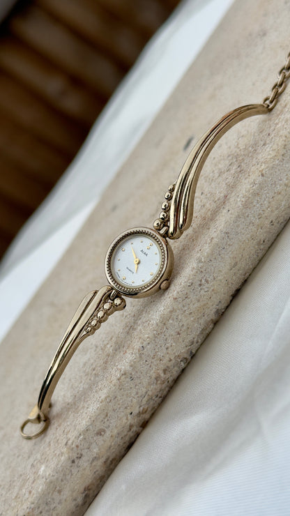 Alba Seiko 1990 Vintage Watch - Near Mint Condition, Champagne Gold Plated