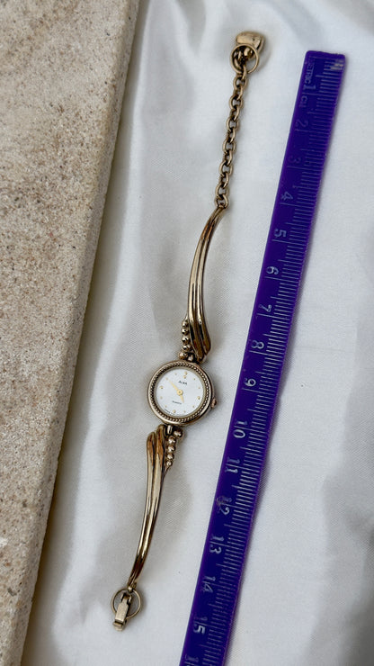 Alba Seiko 1990 Vintage Watch - Near Mint Condition, Champagne Gold Plated
