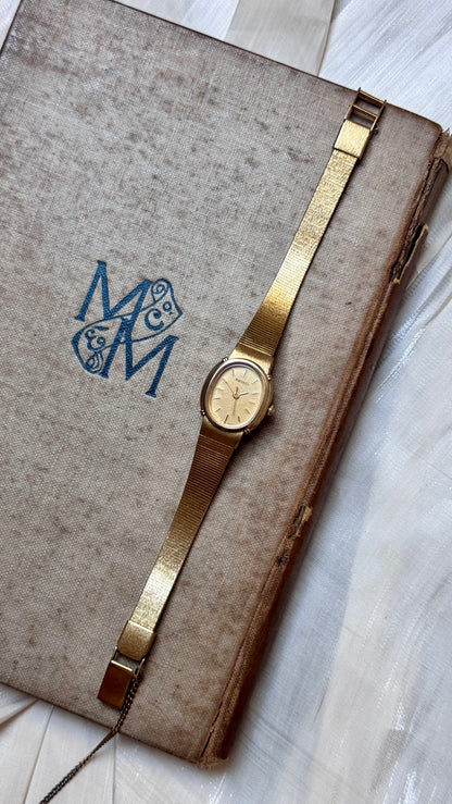 Super Rare Find Vintage Seiko Watch 1988 - 18k Gold Plated