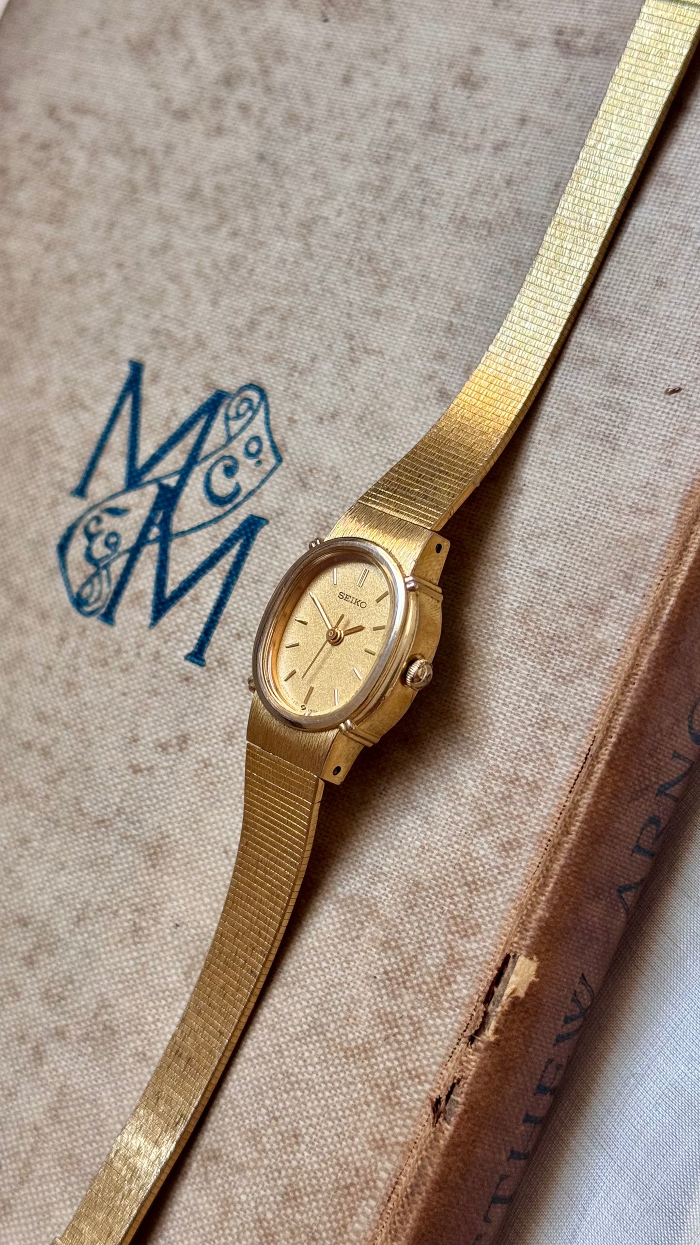 Super Rare Find Vintage Seiko Watch 1988 - 18k Gold Plated