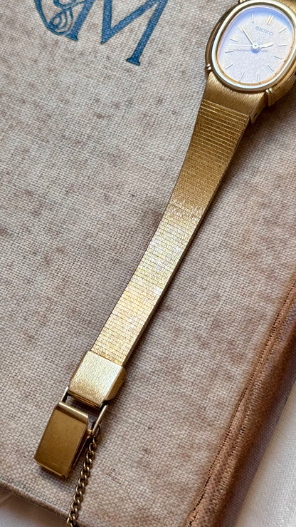 Super Rare Find Vintage Seiko Watch 1988 - 18k Gold Plated