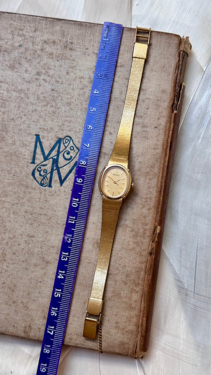 Super Rare Find Vintage Seiko Watch 1988 - 18k Gold Plated