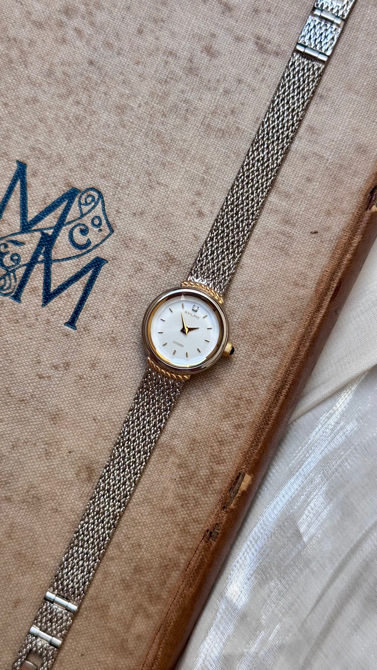 1998 Vintage Citizen Sylph Watch - White gold plated