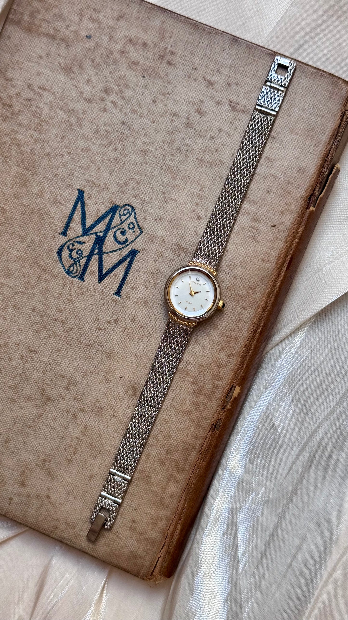 1998 Vintage Citizen Sylph Watch - White gold plated