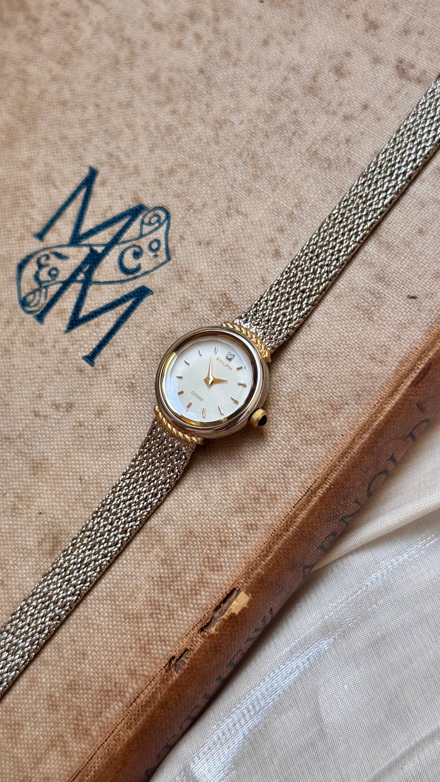 1998 Vintage Citizen Sylph Watch - White gold plated