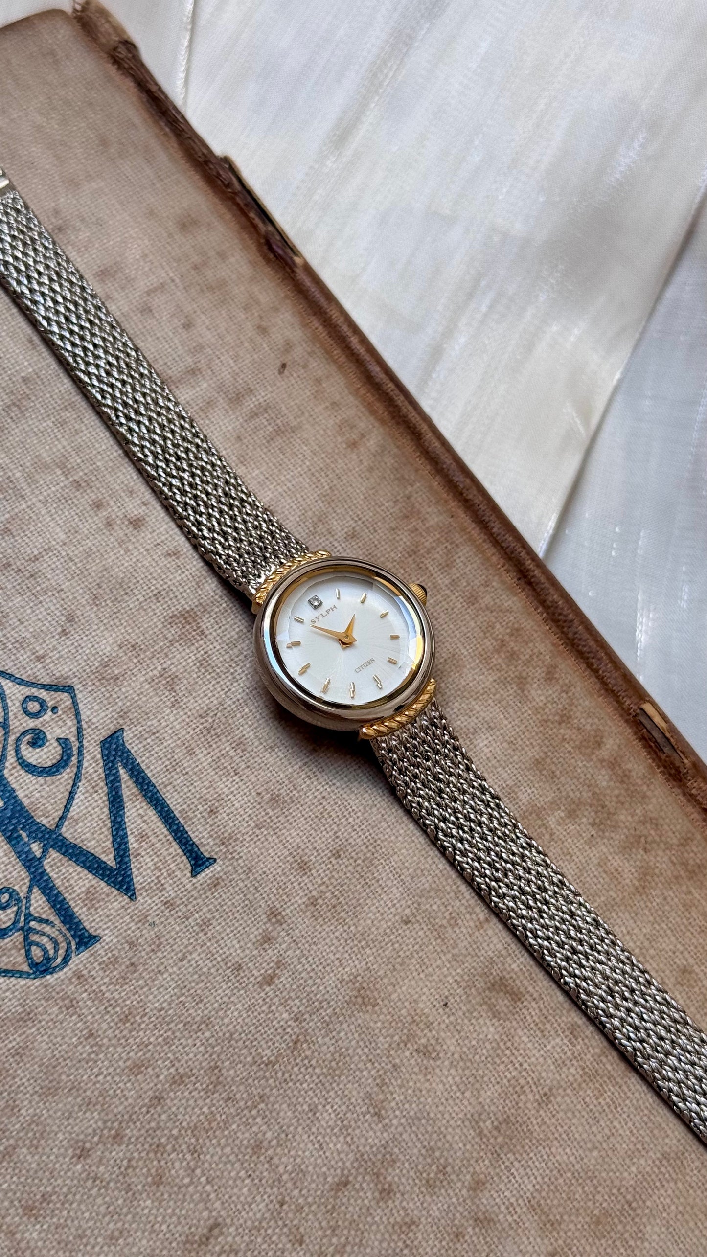 1998 Vintage Citizen Sylph Watch - White gold plated