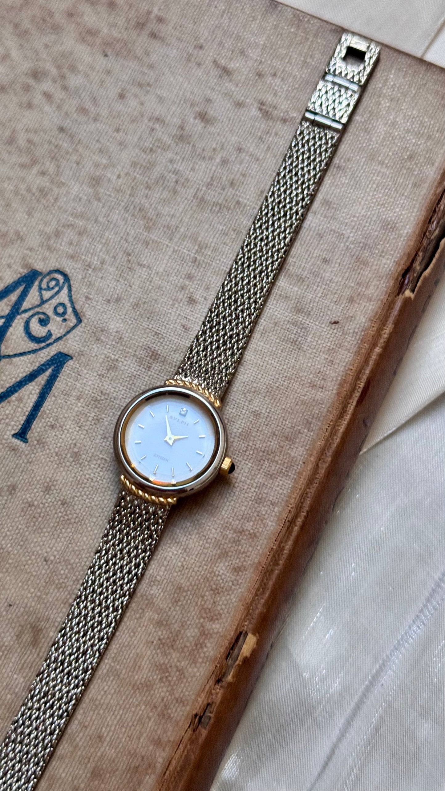 1998 Vintage Citizen Sylph Watch - White gold plated