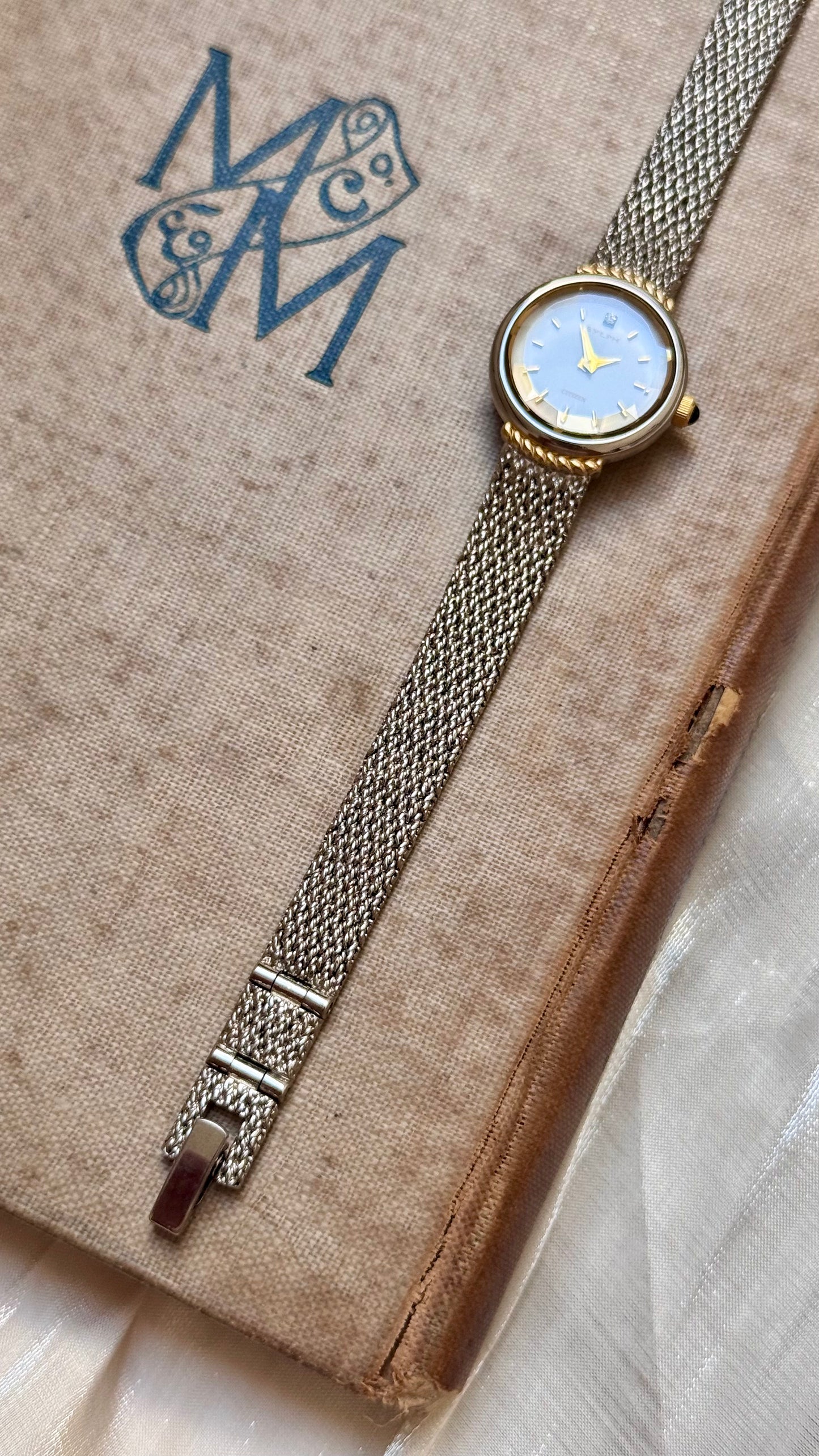 1998 Vintage Citizen Sylph Watch - White gold plated