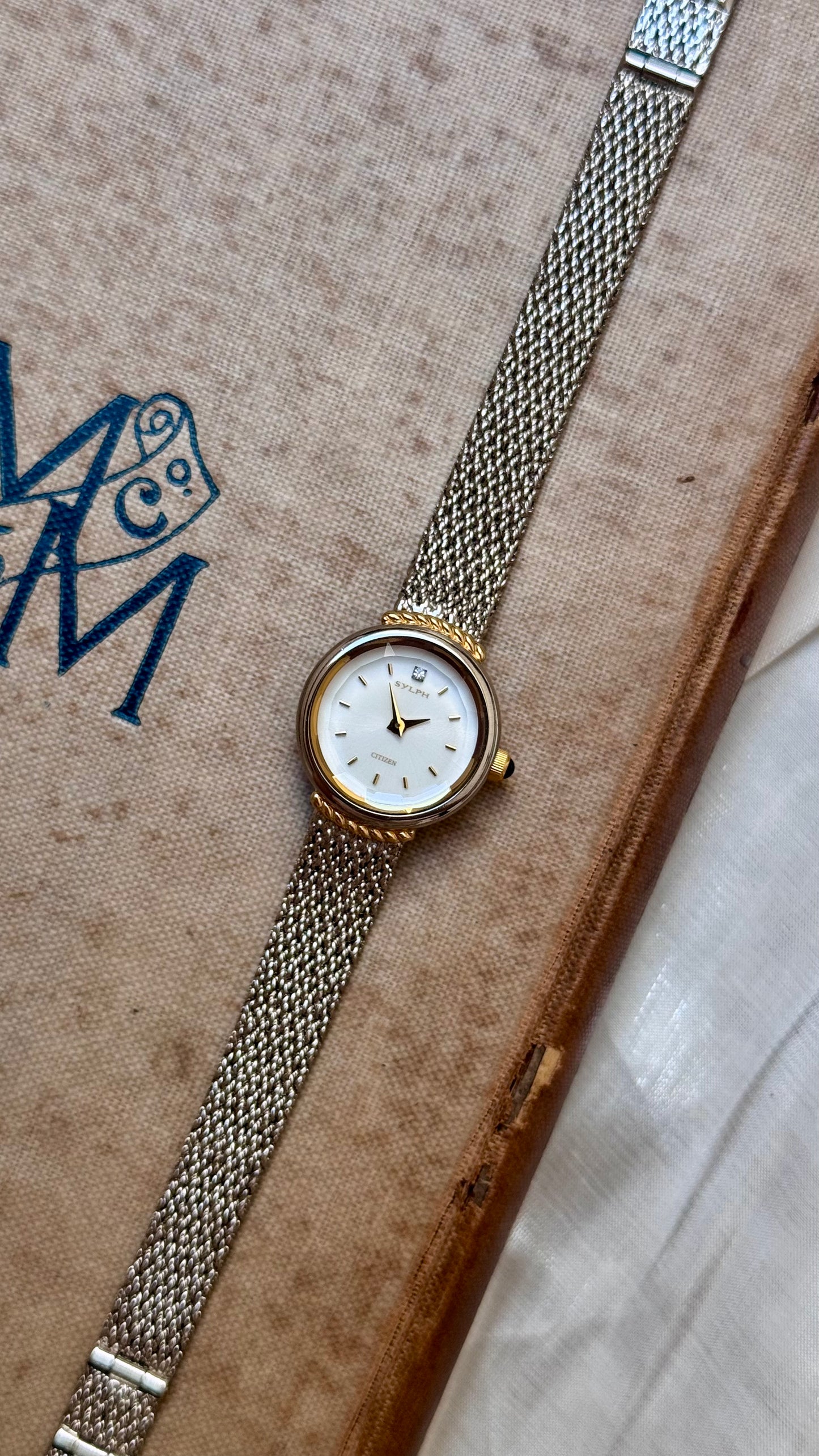 1998 Vintage Citizen Sylph Watch - White gold plated