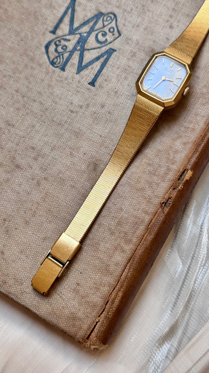 Super Rare Find Vintage Seiko Watch 1986 - 18k Gold Plated