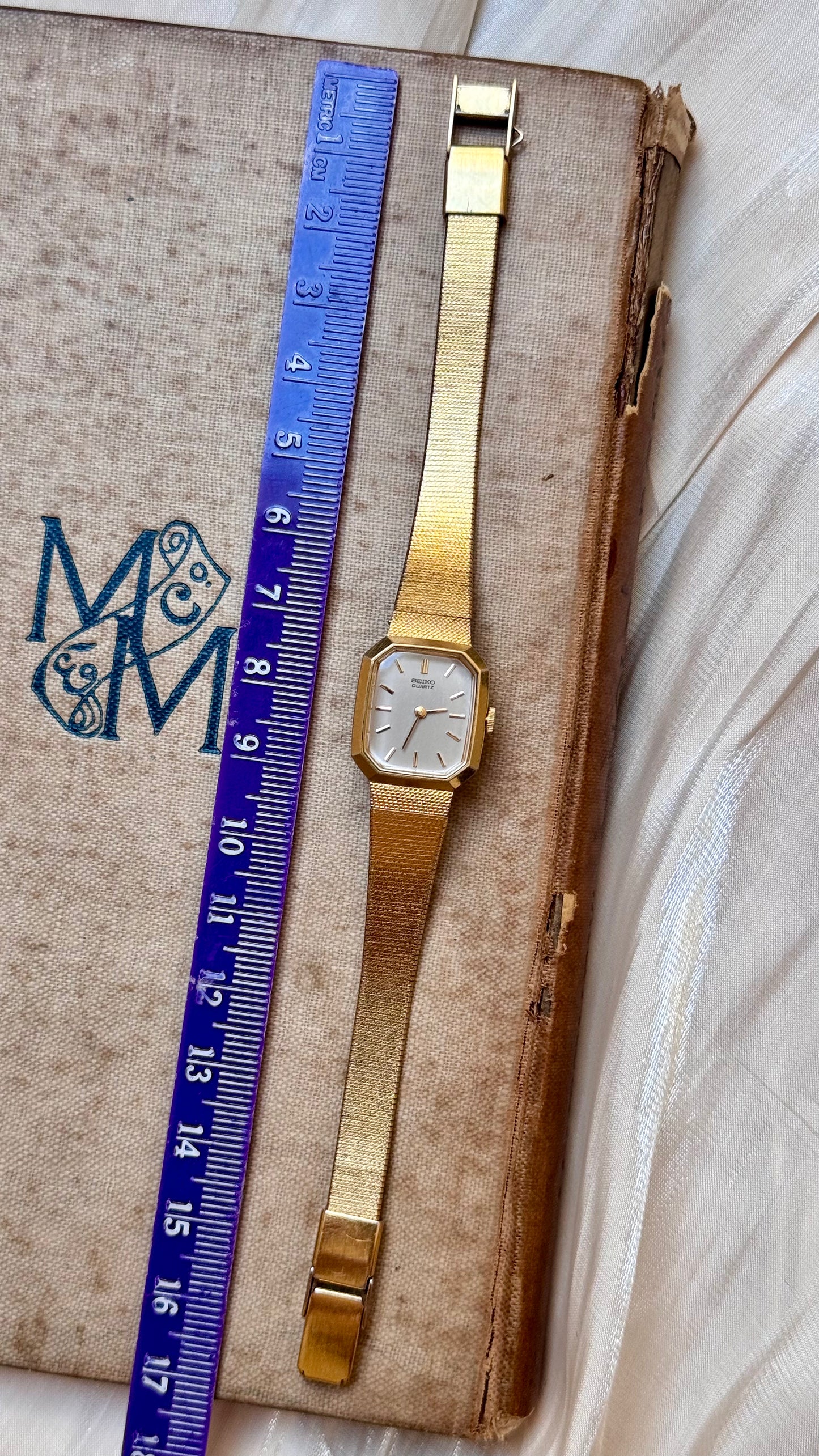 Super Rare Find Vintage Seiko Watch 1986 - 18k Gold Plated