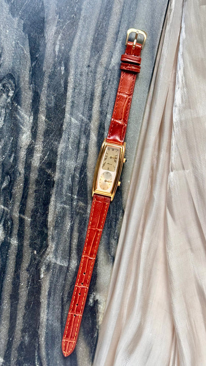 New Old Stock - Vintage Noevir Dual Time Watch - New bespoke strap