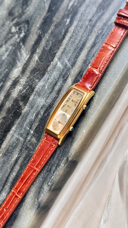 New Old Stock - Vintage Noevir Dual Time Watch - New bespoke strap