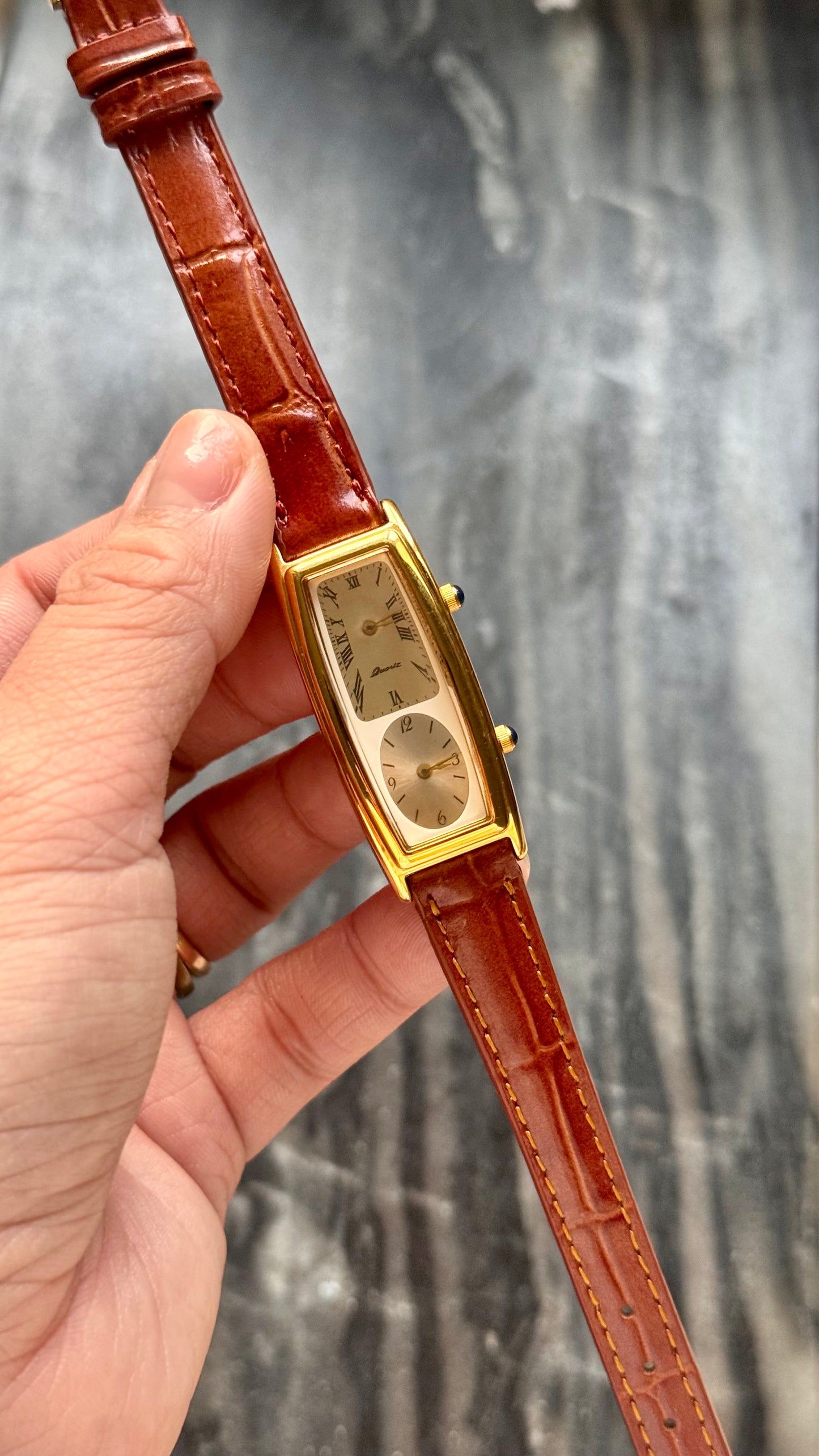 New Old Stock - Vintage Noevir Dual Time Watch - New bespoke strap