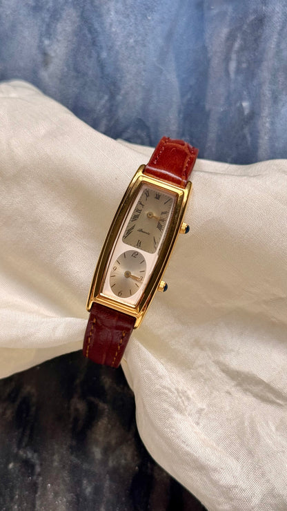 New Old Stock - Vintage Noevir Dual Time Watch - New bespoke strap