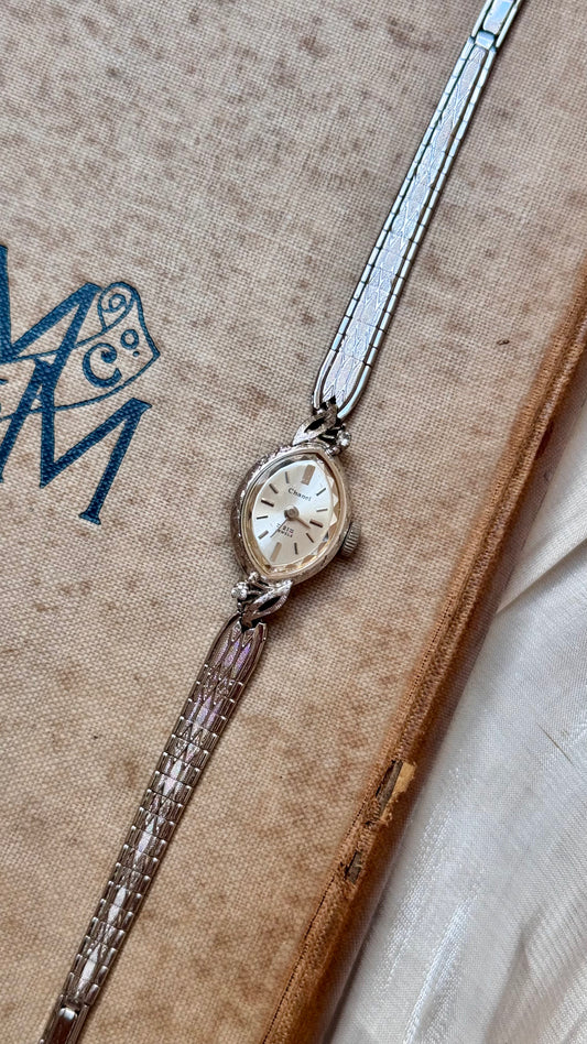 Super Rare 1960s Chanel Orient vintage watch - white gold plated