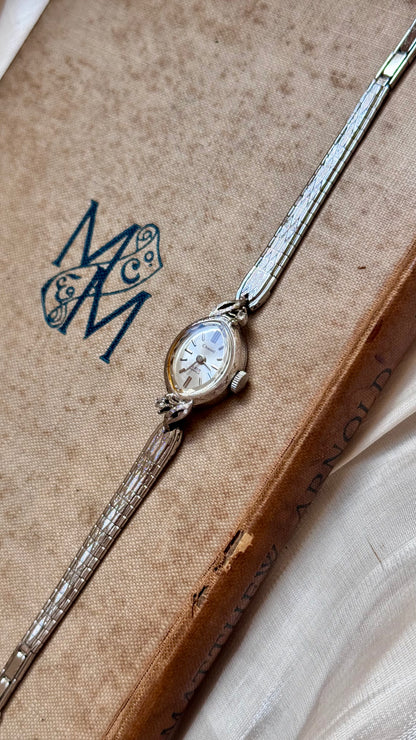 Super Rare 1960s Chanel Orient vintage watch - white gold plated