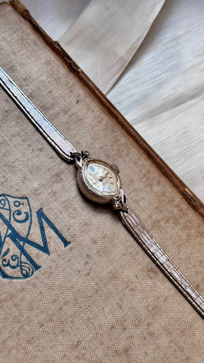 Super Rare 1960s Chanel Orient vintage watch - white gold plated