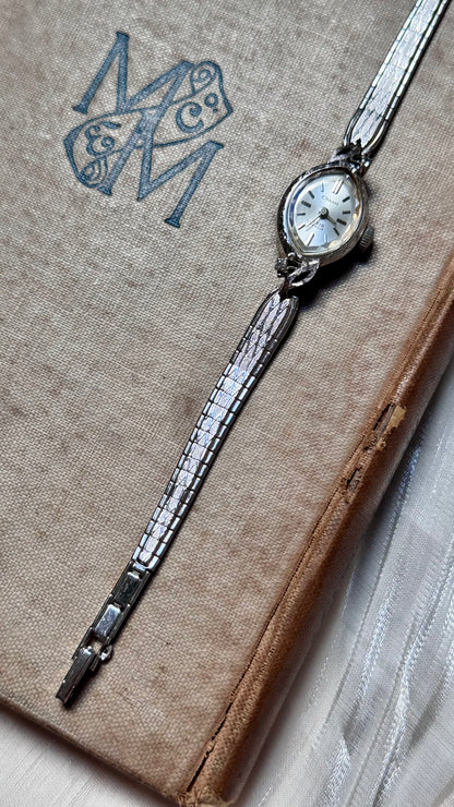 Super Rare 1960s Chanel Orient vintage watch - white gold plated