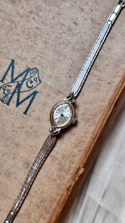 Super Rare 1960s Chanel Orient vintage watch - white gold plated
