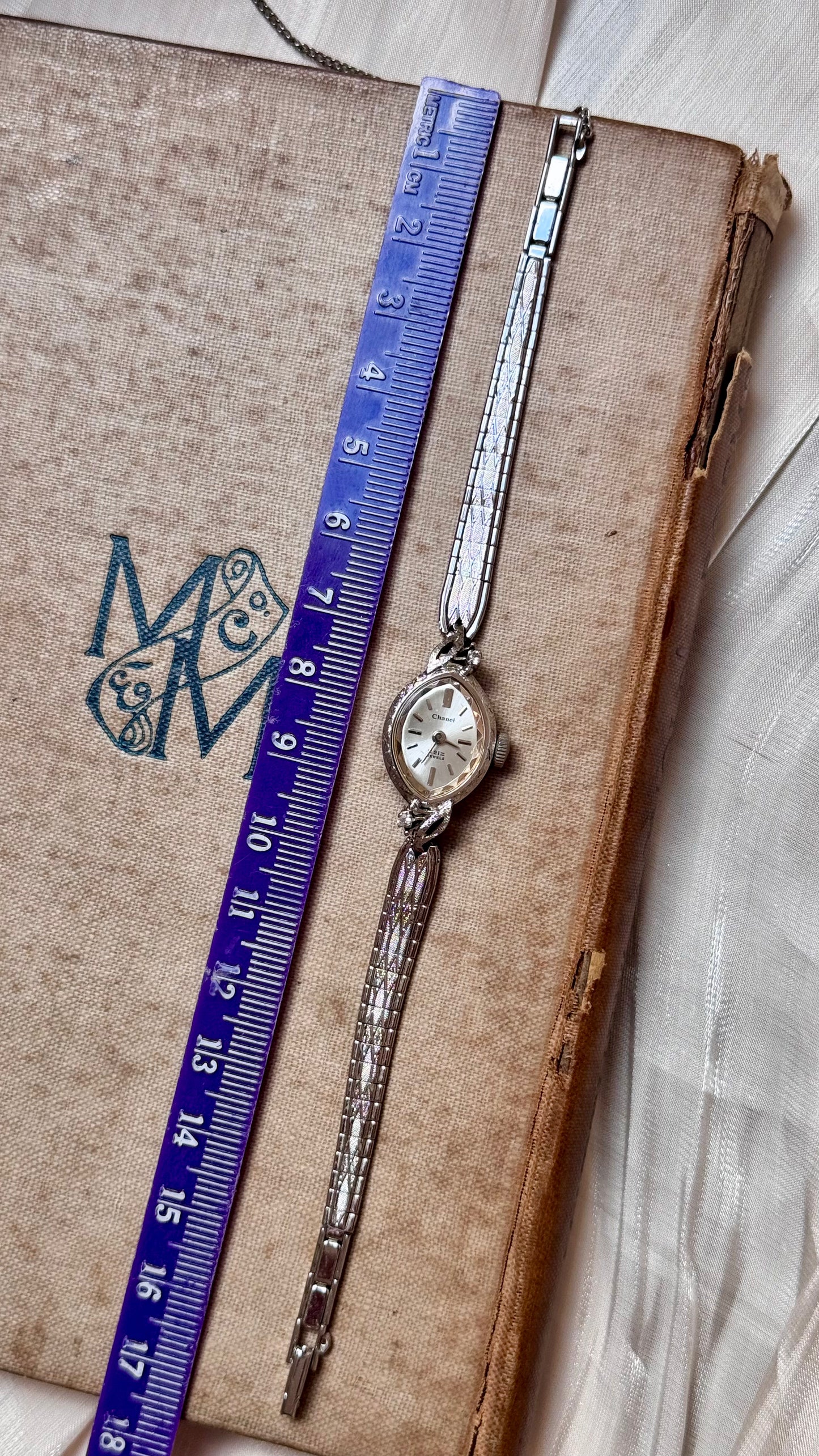 Super Rare 1960s Chanel Orient vintage watch - white gold plated