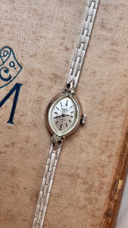 Super Rare 1960s Seiko Solar vintage watch - white gold plated