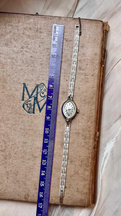 Super Rare 1960s Seiko Solar vintage watch - white gold plated