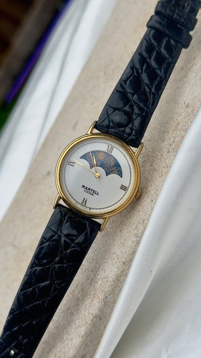 Super Rare Vintage Martell Cognac Watch- Moon Calendar