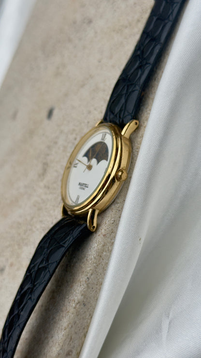 Super Rare Vintage Martell Cognac Watch- Moon Calendar