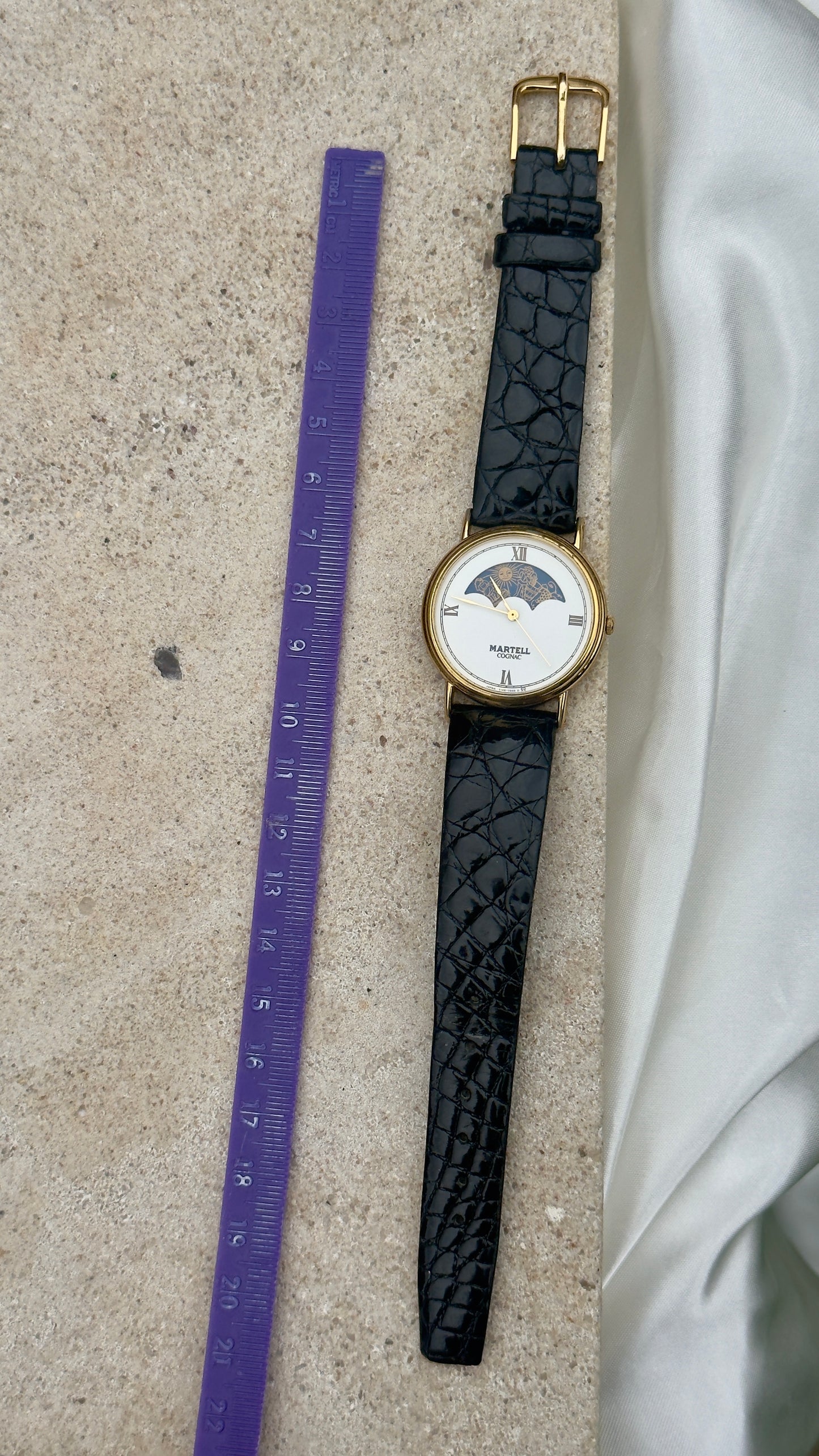 Super Rare Vintage Martell Cognac Watch- Moon Calendar