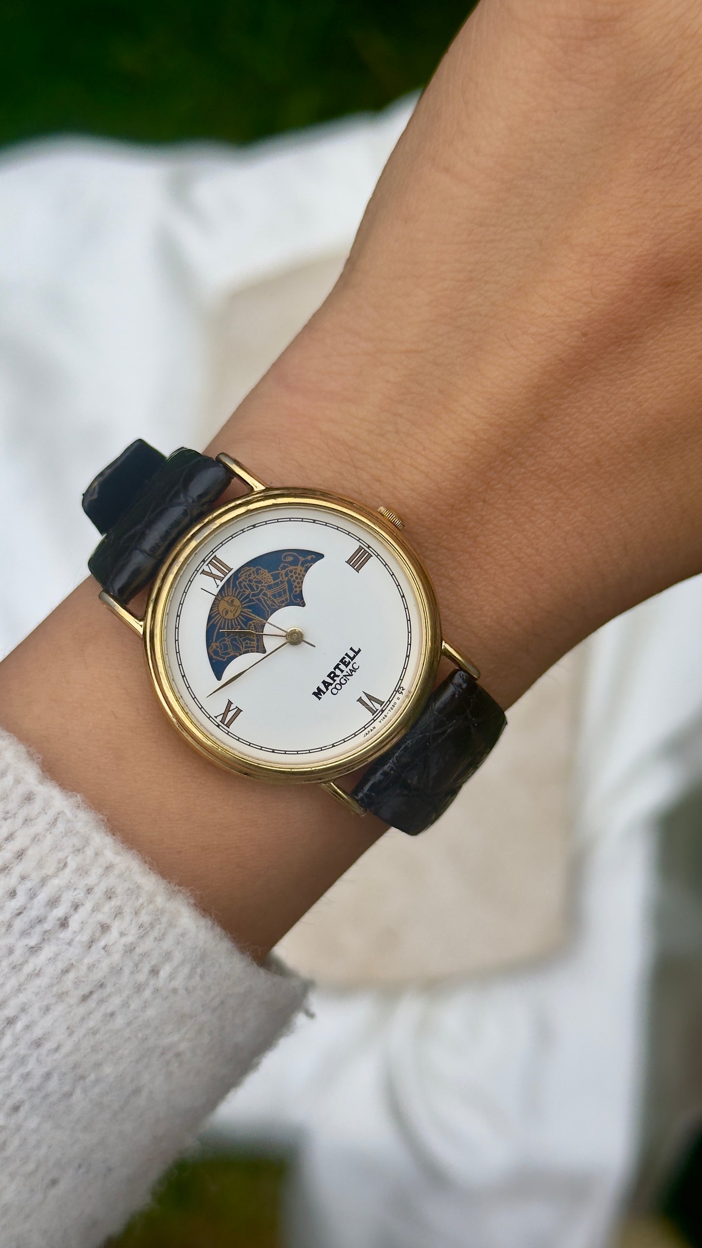 Super Rare Vintage Martell Cognac Watch- Moon Calendar
