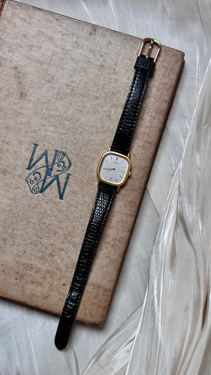 Seiko Vintage Watch 1986 - Gold Plated, Grey Dial