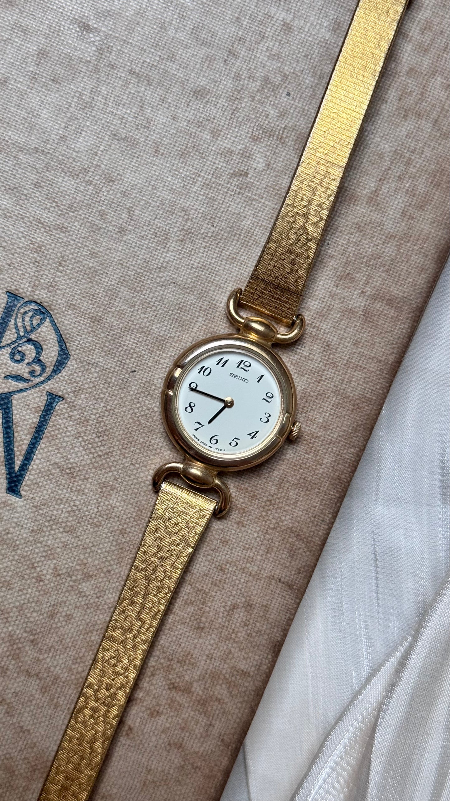 Vintage Seiko Watch 1991 - 18k Gold Plated