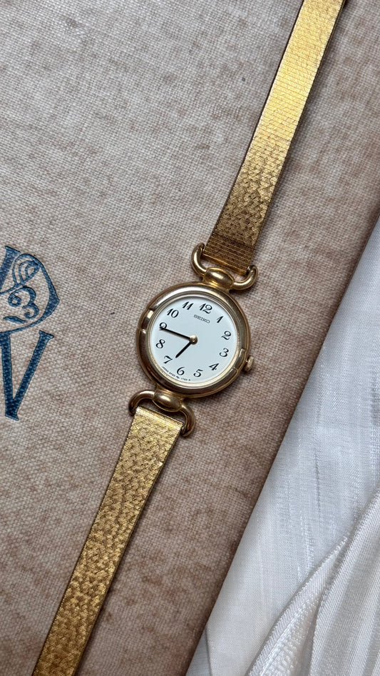 Vintage Seiko Watch 1991 - 18k Gold Plated