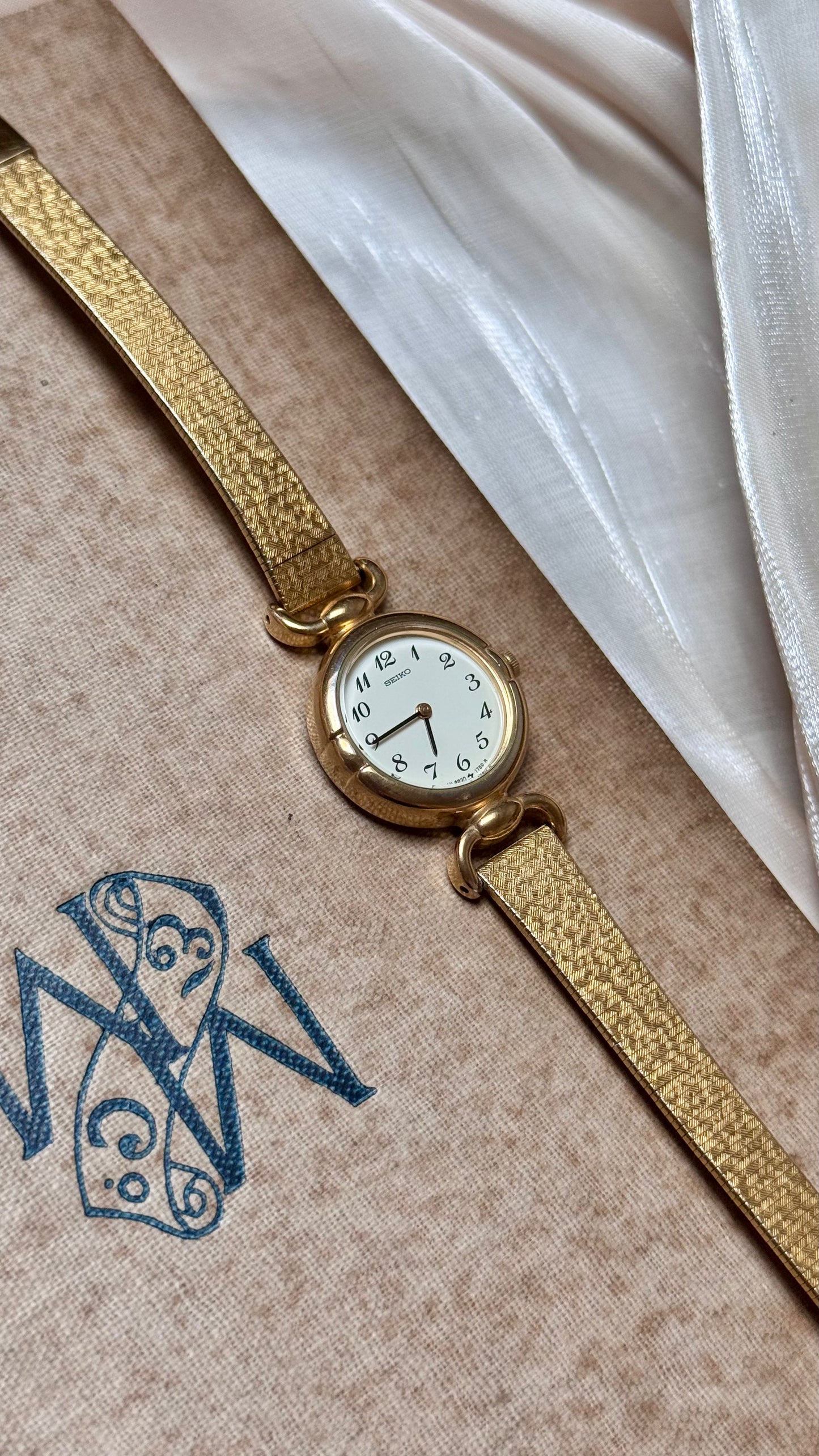 Vintage Seiko Watch 1991 - 18k Gold Plated