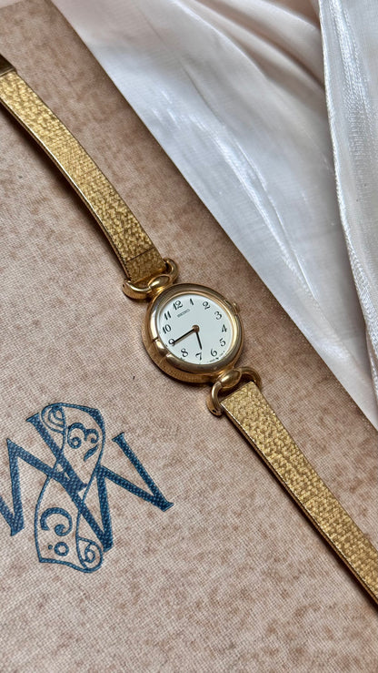 Vintage Seiko Watch 1991 - 18k Gold Plated