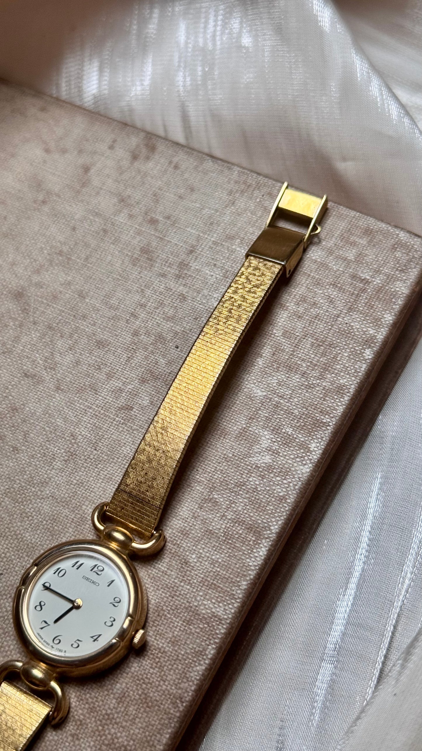Vintage Seiko Watch 1991 - 18k Gold Plated