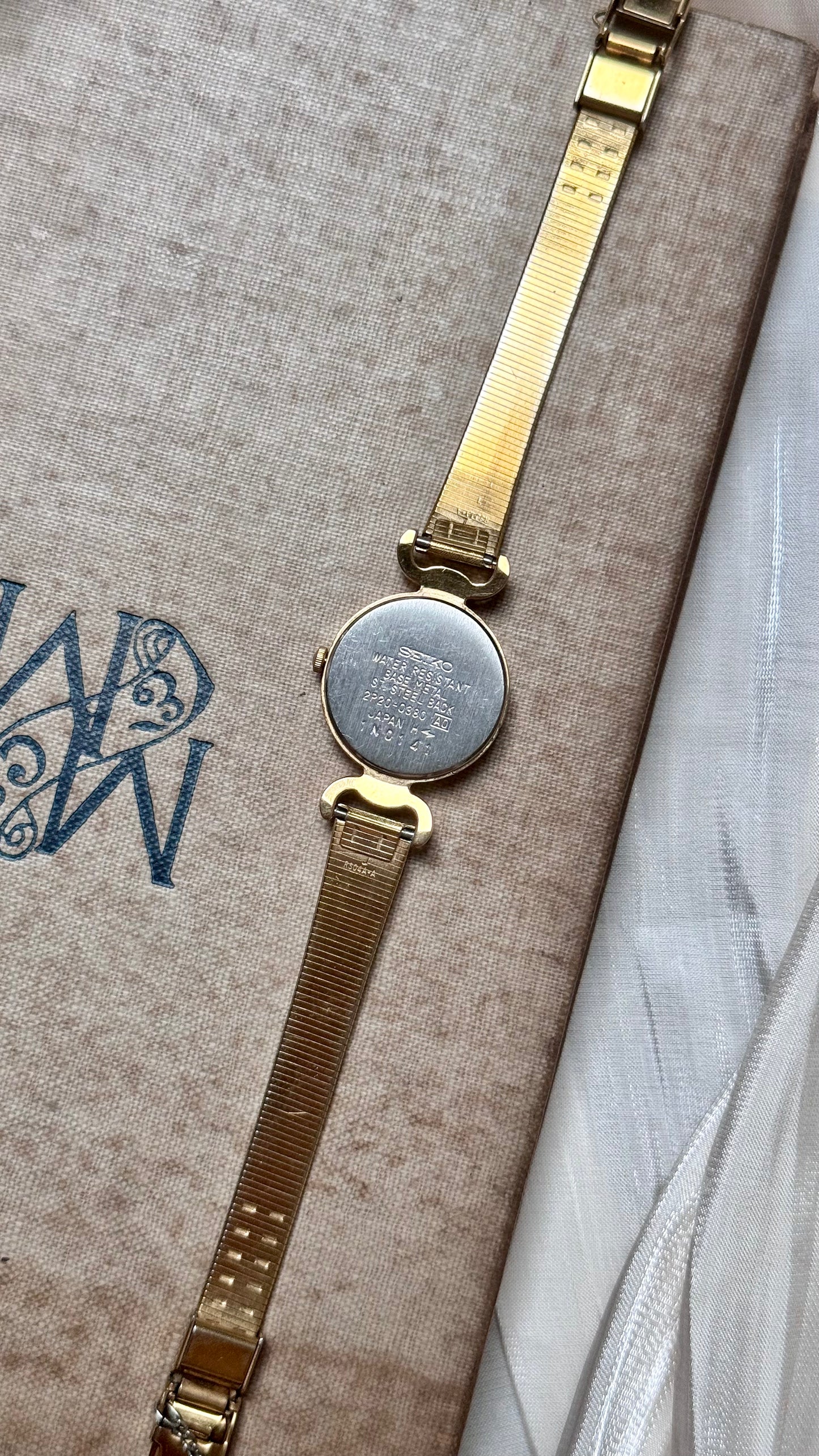 Vintage Seiko Watch 1991 - 18k Gold Plated