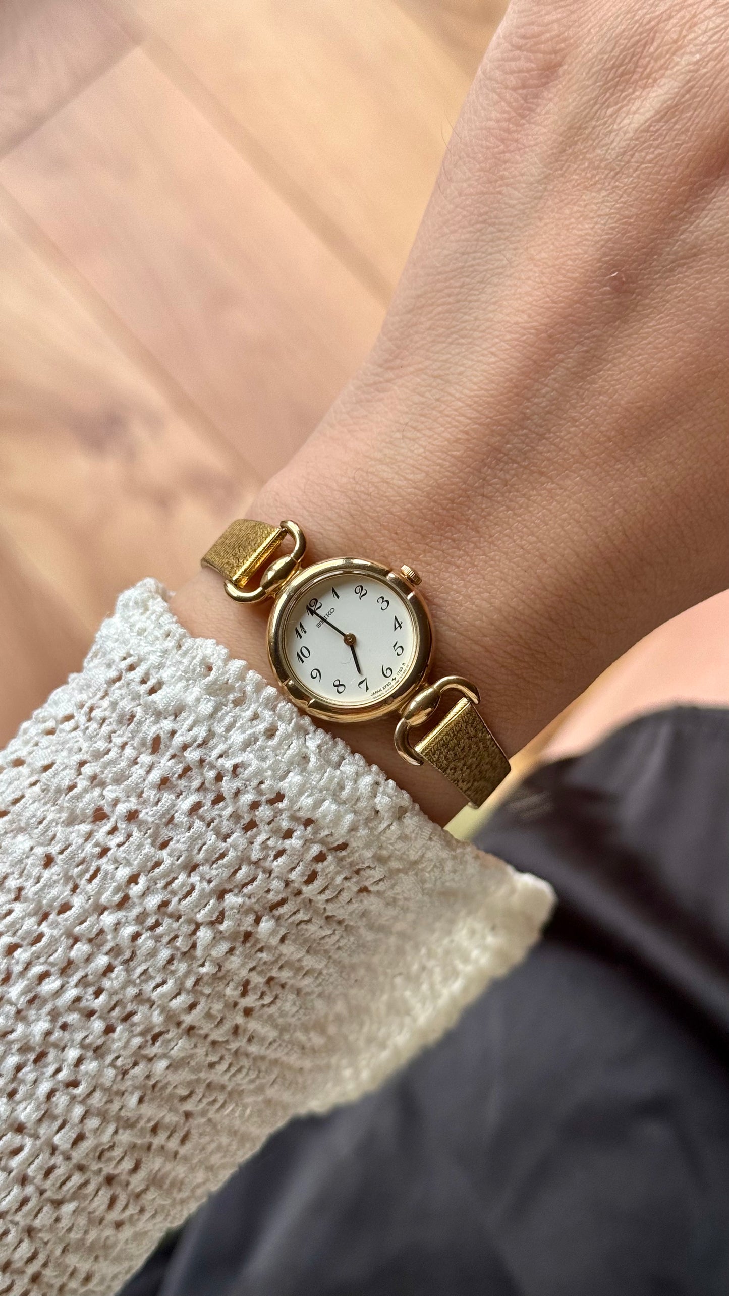 Vintage Seiko Watch 1991 - 18k Gold Plated