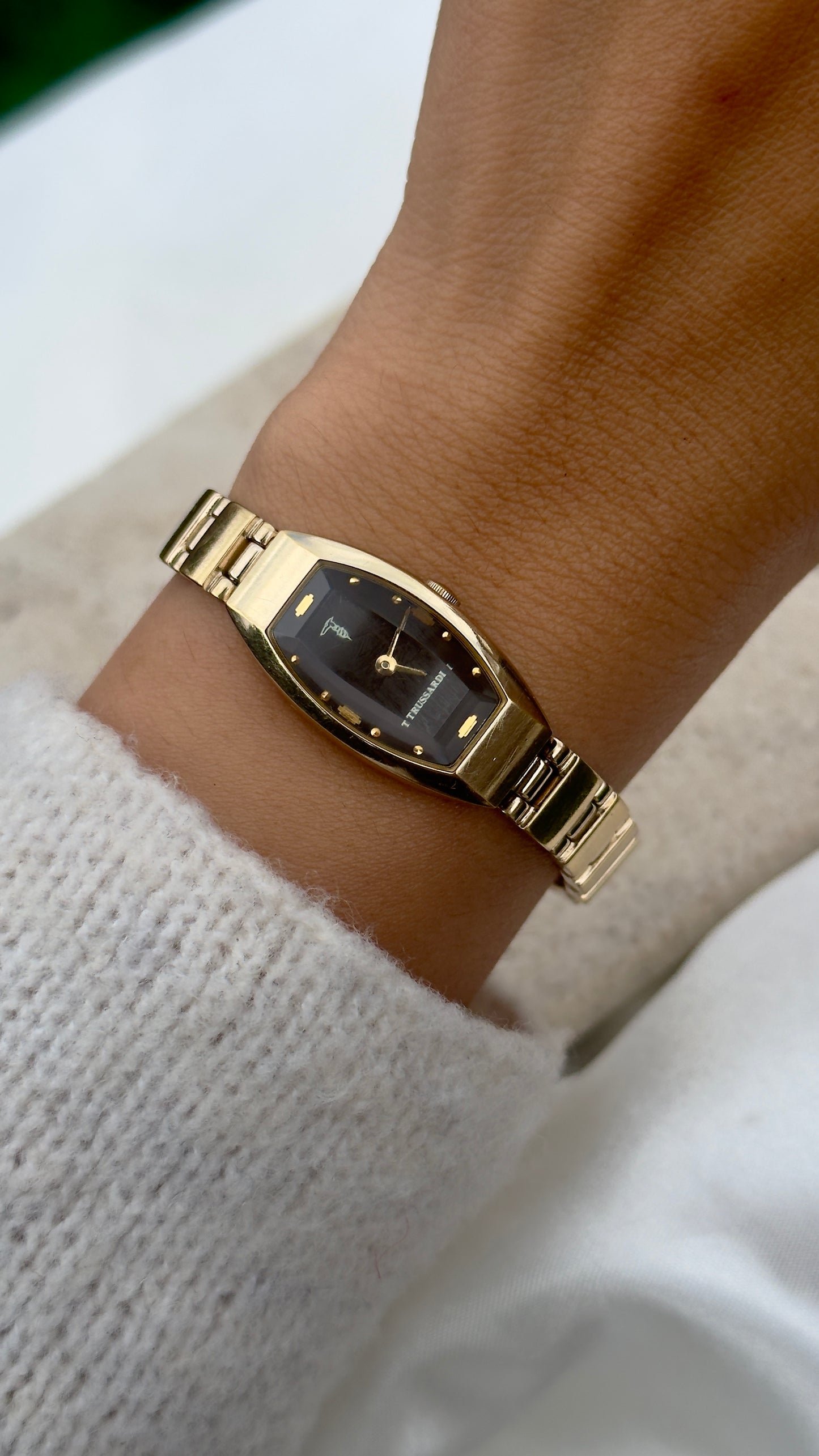 Vintage Trussardi Watch 1990s - Brơwn Dial